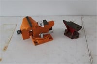 Vise and anvil