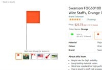 Swanson FOG30100 2-Inch by 3-Inch Marking Flags