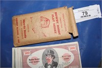 HOWDY DOODY PLAY MONEY IN ENVELOPE