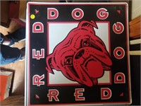red dogs tin sign 18x18''