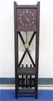 C. 1915 Mission Oak Grandfather Clock