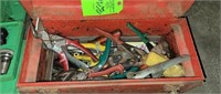 Tool Box with sheet metal tools
