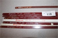 7 SNAP-ON 12" HACKSAW BLADES & ONE EXTRA