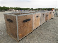 (10) Damaged Wood Nut Bins