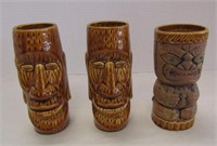 3 Trader Dicks Tiki Cups