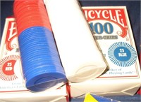 Two Bicycle 100 Poker Chip Sets