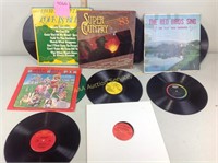 Vinyl records including Lawrence Welk, Hank