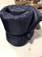 Dark blue sleeping bag