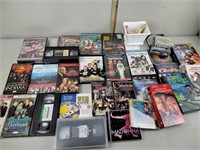 Vhs, DVD, and cds including Madonna, body of