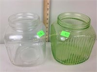 Vintage counter canisters including uranium green