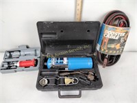 Jumper cables, Worthington propane torch set,