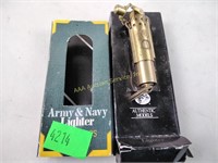 Army & Navy solid brass lighter