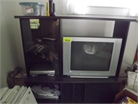 Entertainment Center with contents