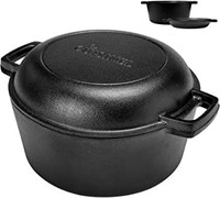 "Used" Pre-Seasoned Cast Iron Skillet and Double