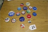 Authentic Campaign Political Buttons Ford +