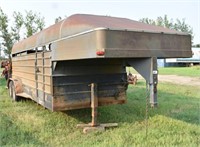 1993 GN Stock Trailer 18ft T/A, 16" Tires, 8 Bolt