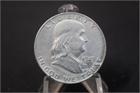 1949-D Uncirculated Franklin Silver Half Dollar