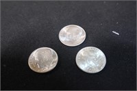 Lot of 3 Uncirculated Silver Dimes