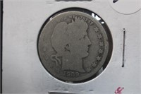 1909-D Barber Silver Quarter