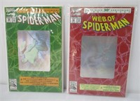 Marvel Web of Spiderman #90 & Spiderman #26 giant