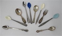 Vintage baby spoons & (1) fork WM Rogers birth