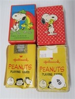 Group of Hallmark Peanuts miniature playing