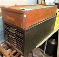 METAL BOX W/WATCH PARTS  24X11X9T AND