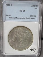 1883-O MS64 Morgan Silver Dollar. UNC.
