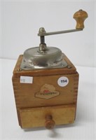 Fassenhaus coffee grinder. Measures: 7-1/2"H with