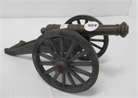 Novelty cannon. Measures: 3-3/4"Hx8-1/2"L.