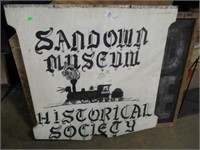 SANDOWN MUSEUM 2-SIDED SIGN  30X32