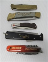 Folding knives that include Sheffield, Gladstone