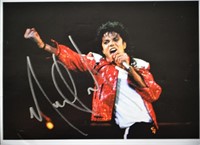 Signed Michael Jackson Photo COA