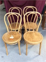 vintage bentwood ice cream parlor chairs