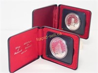 Pair of RCM Proof Silver Dollar Coins