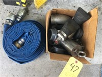 (2) water hose & fittings