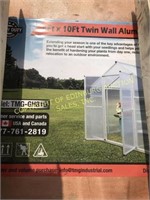 8' x 10' Twin Wall Aluminum Frame Greenhouse