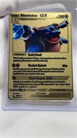 Pokemon Gold Replica Card - Blastoise