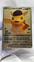 Poemon Gold Replica Card - Electric Sleuth