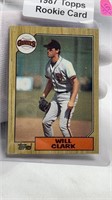 1987 Topps Rookie Card -Will Clark