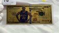 Faux Gold Banknote - Wizards 23 $100