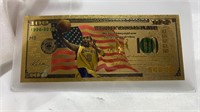 Faux Gold Banknote - Lakers 8