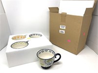 New 4 piece colorful design coffee mug set