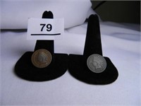 1888 & 1903 Indian Head Pennies;