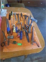HATCHET, FENCE PLIERS, SCREWDRIVERS, WRENCHES AND