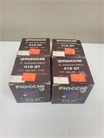 (4) Boxes of 25 rounds   410 GT  ShotGun Shells