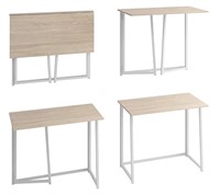 NM Small Folding Computer Desk - Dark Wood
