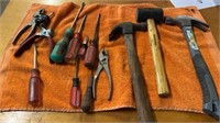 MISC TOOLS- HAMMERS , PLIERS, SCREWDRIVERS