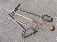 Post Hole Auger, Scraper, Flat Shovel, Weed Whip