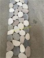 Marble Mosaic Trim Tile- pebble